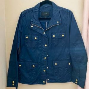 Jcrew Downtown Field Jacket- Large- Navy